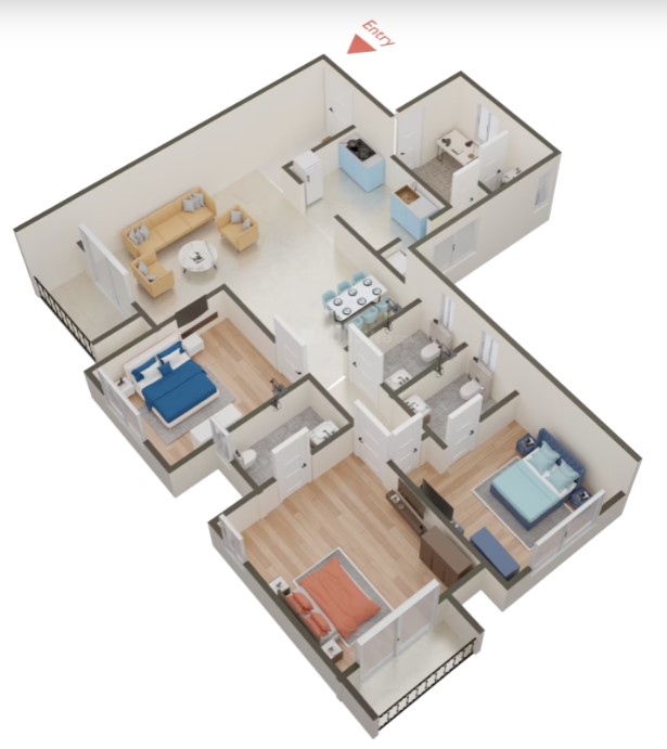 Fairmont at Brigade Orchards - 3 & 4 BHK Apartments in Bagalur, Bengaluru
