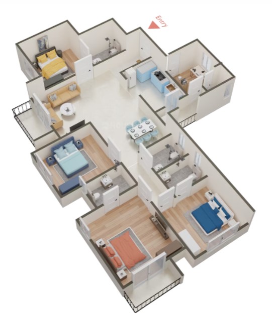 Fairmont at Brigade Orchards - 3 & 4 BHK Apartments in Bagalur, Bengaluru