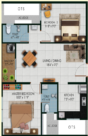 Urbanrise Revolution One - 1,2 & 3 BHK Apartments in Padur, Chennai