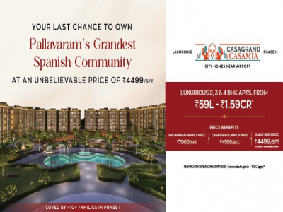 4 BHK flats for sale in Casagrand Casamia