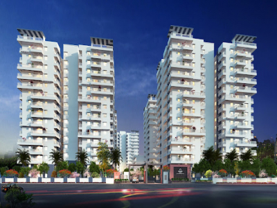3 BHK Flats for sale in The Ozone Heights, Osman Nagar