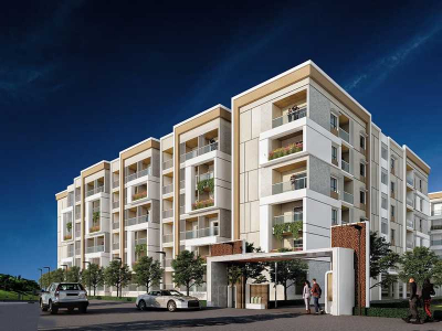 3, 4 BHK Flats for sale in Krishna Kunj Central Courtyard, Quthbullapur