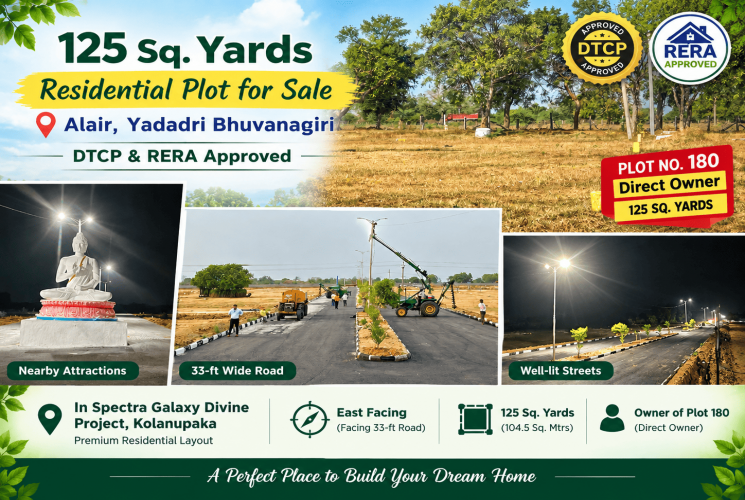 1125 Sq.Ft Plot for sale in Yadagirigutta