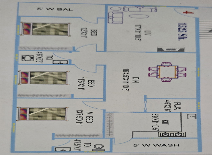 3 BHK Flats for sale in Nizampet